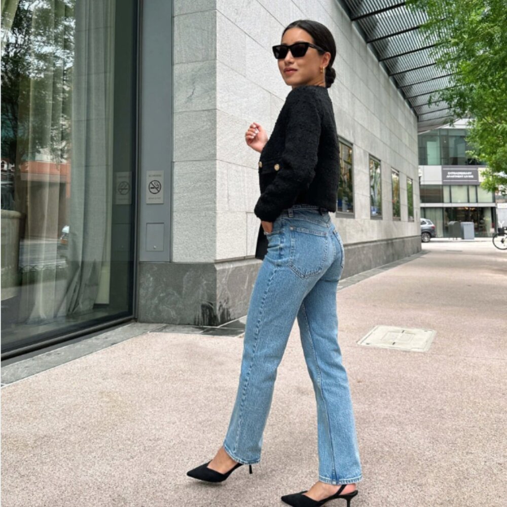 Abercrombie & Fitch High Rise Vintage Straight Jean